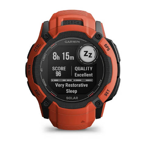 Garmin - Orologio 2X Solar Flame Red