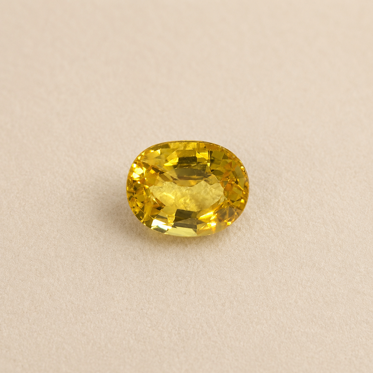 Zaffiro - Zaffiro giallo naturale - 3.67 ct