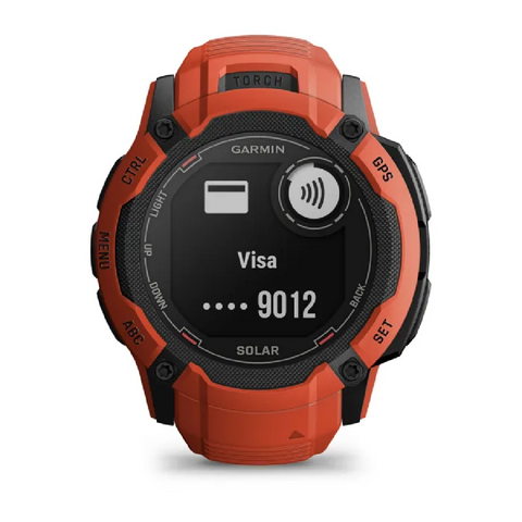 Garmin - Orologio 2X Solar Flame Red