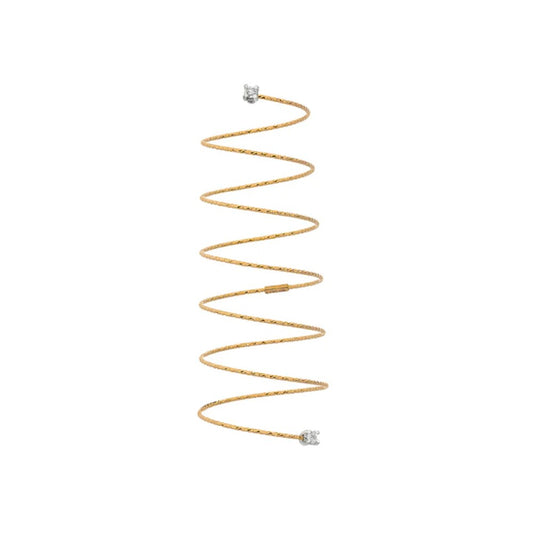 Magic Wire - Anello Silenzio in oro giallo e diamanti