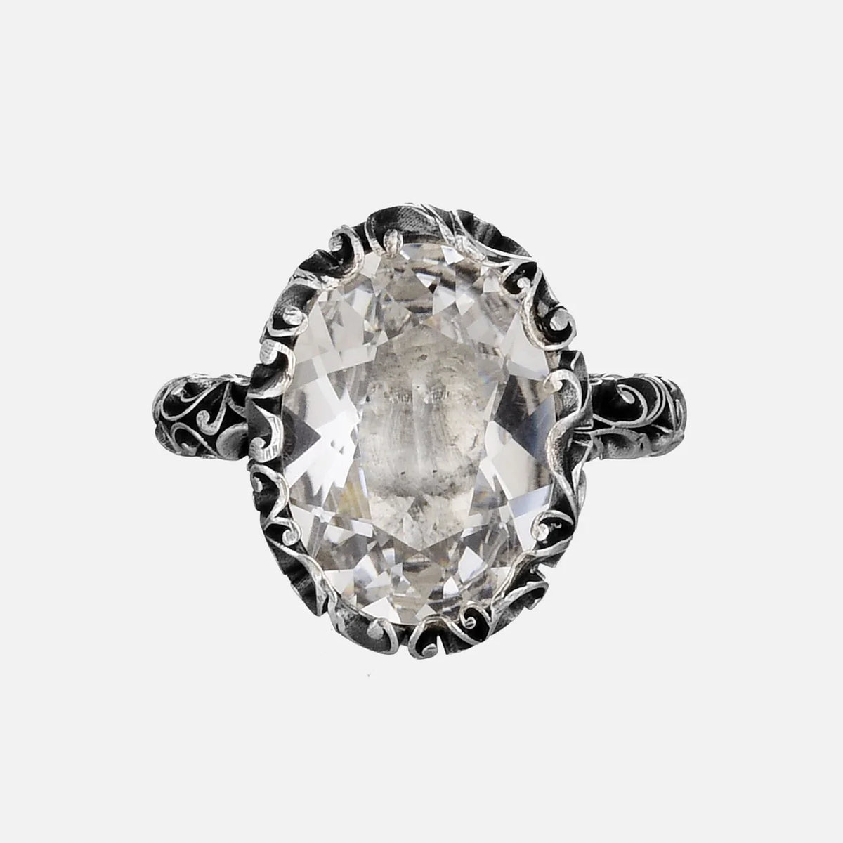 Maria e Luisa Jewels - Anello in argento con cristallo di rocca