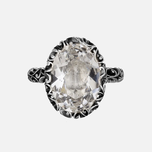 Maria e Luisa Jewels - Anello in argento con cristallo di rocca
