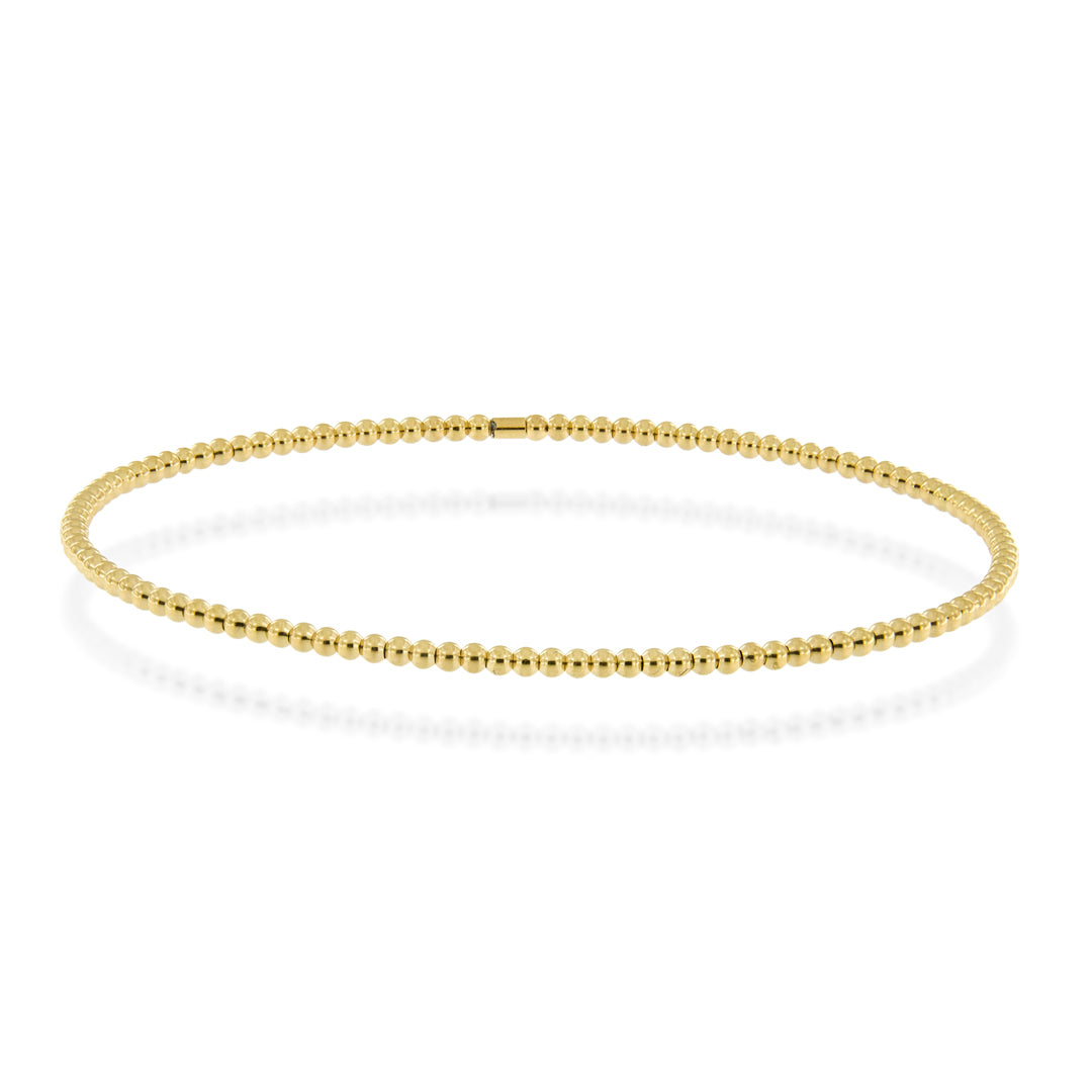 Dédié- Bracciale Saldato semirigido Atena Sfere Titanio e Oro 18kt.