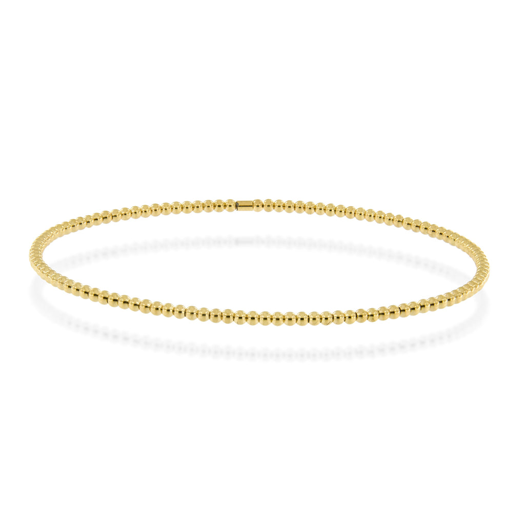 Dédié- Bracciale Saldato semirigido Atena Sfere Titanio e Oro 18kt.
