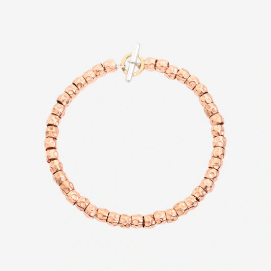 DoDo - Bracciale Granelli Oro Rosa 9K