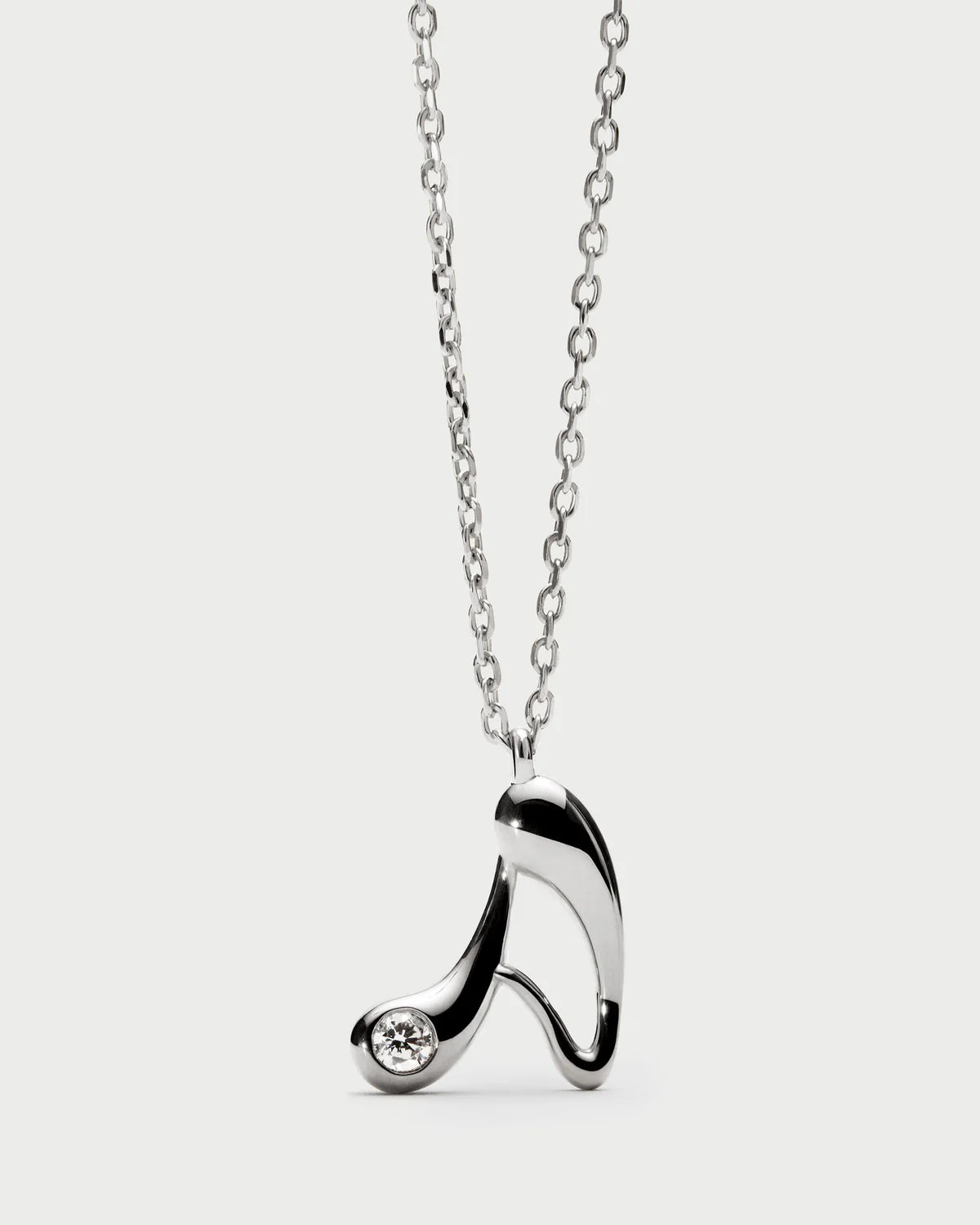 PDPAOLA - Collana con ciondolo in argento con l’iniziale A