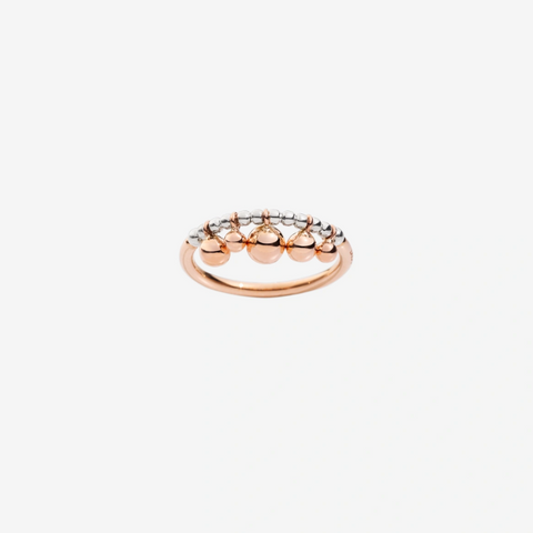 DoDo - Anello Bollicine Oro Rosa 9K