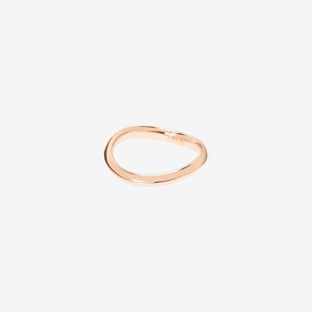 DoDo - Anello Wave Essentials Oro Rosa 9K