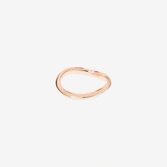 DoDo - Anello Wave Essentials Oro Rosa 9K