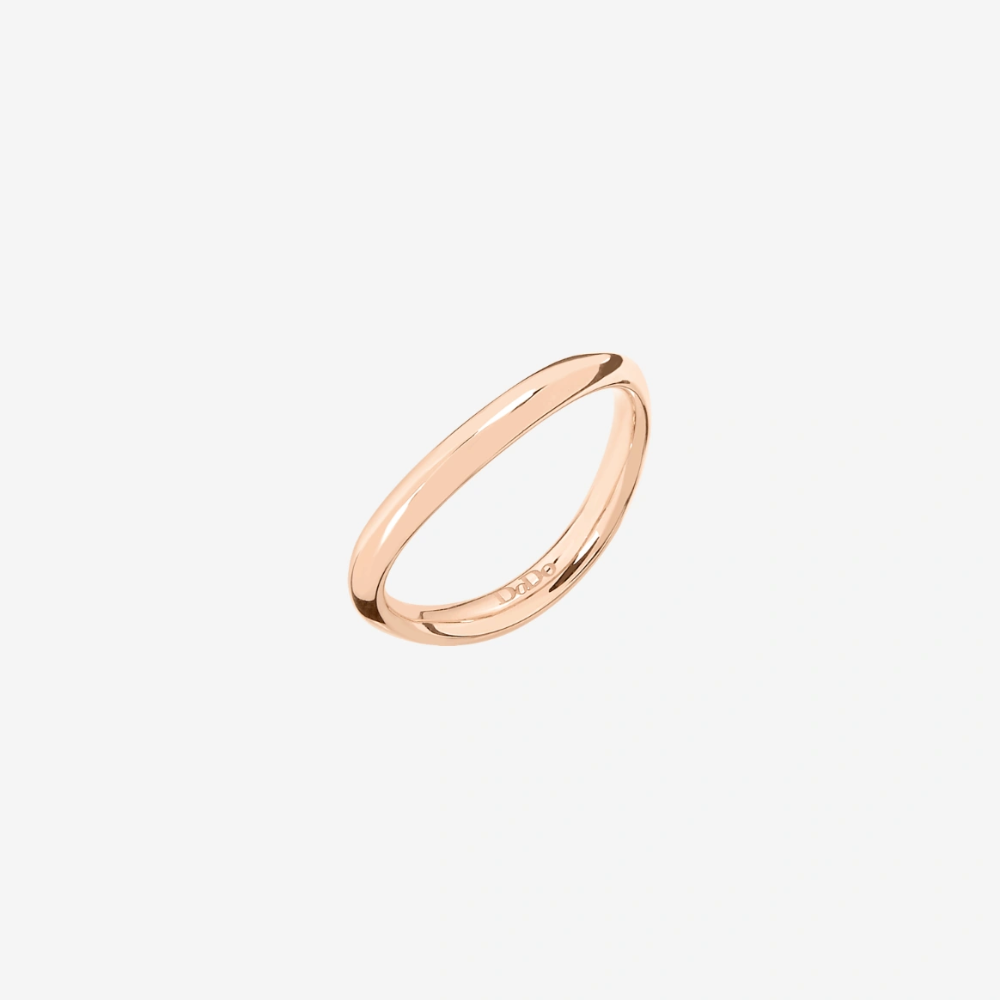DoDo - Anello Wave Essentials Oro Rosa 9K