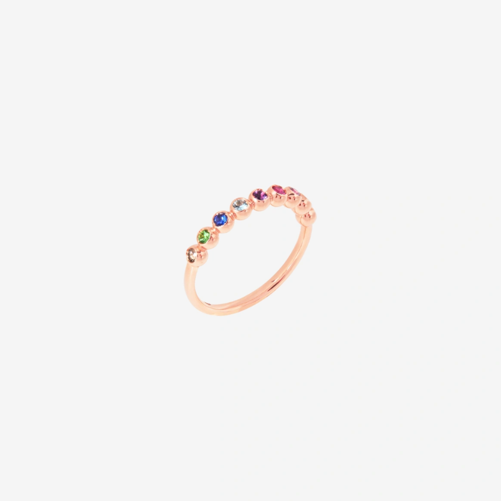 DoDo - Anello Bollicine 9 Pietre