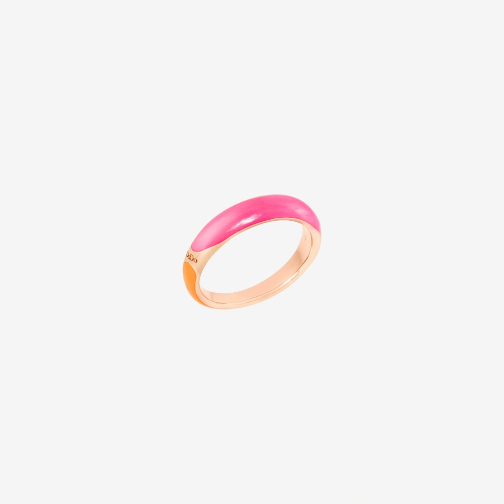 DoDo - Anello Rondelle Arancio e Rosa