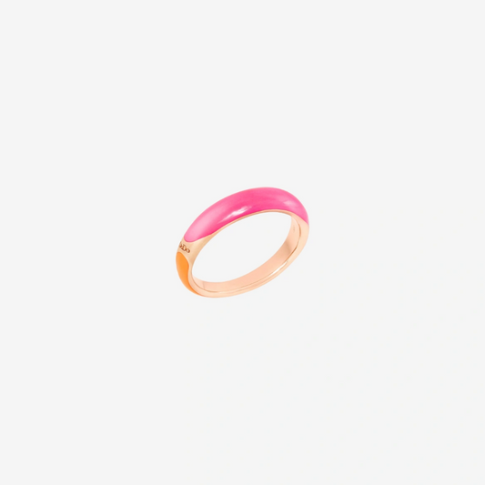 DoDo - Anello Rondelle Arancio e Rosa