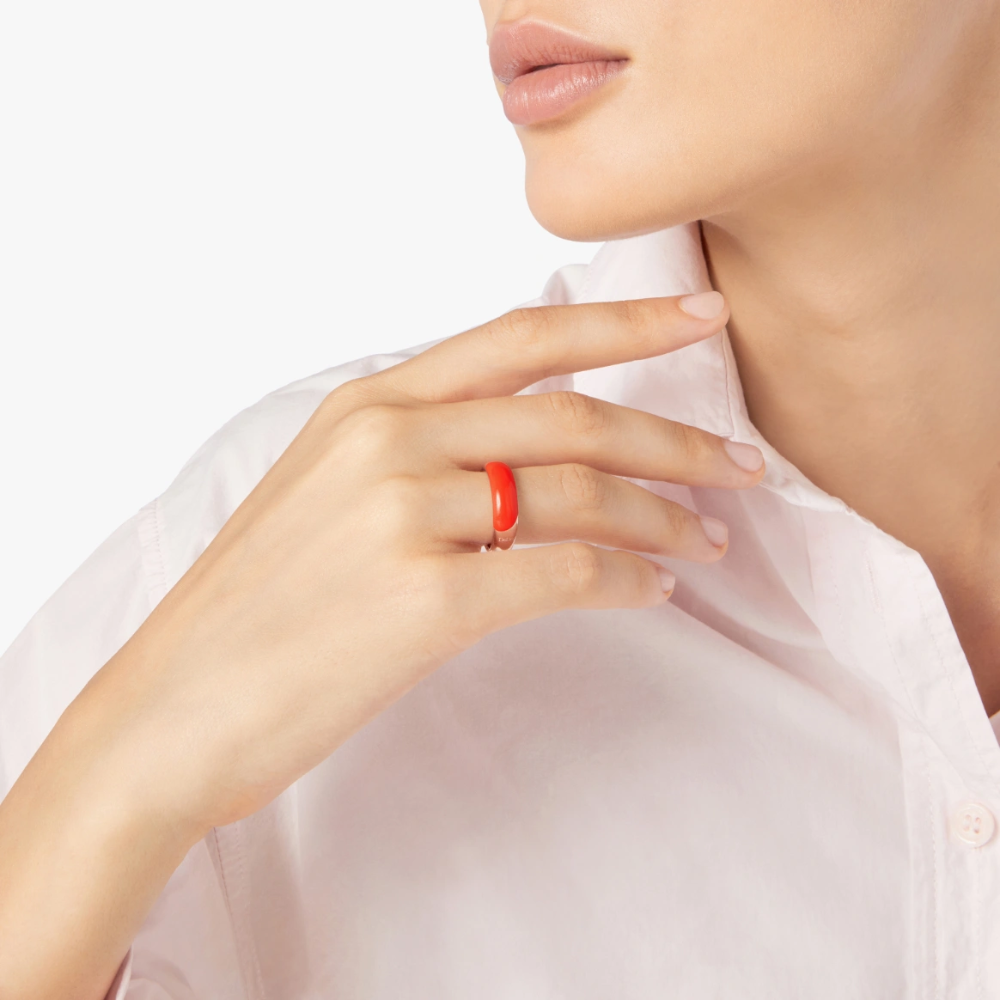 DoDo - Anello Rondelle Rosso