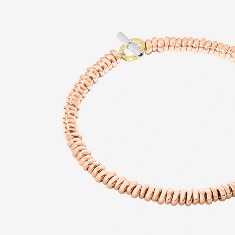 DoDo - Bracciale Rondelle Oro Rosa 9K