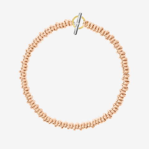 DoDo - Bracciale Rondelle Oro Rosa 9K
