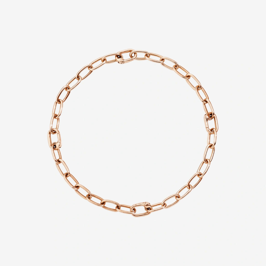DoDo - Bracciale Maglie Apribili Essentials Oro Rosa 18K