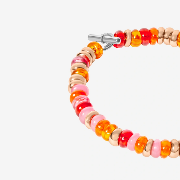 DoDo - Bracciale Rondelle Rosa e Arancio