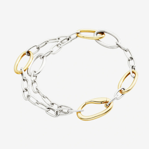 DoDo - Bracciale essentials argento & argento dorato
