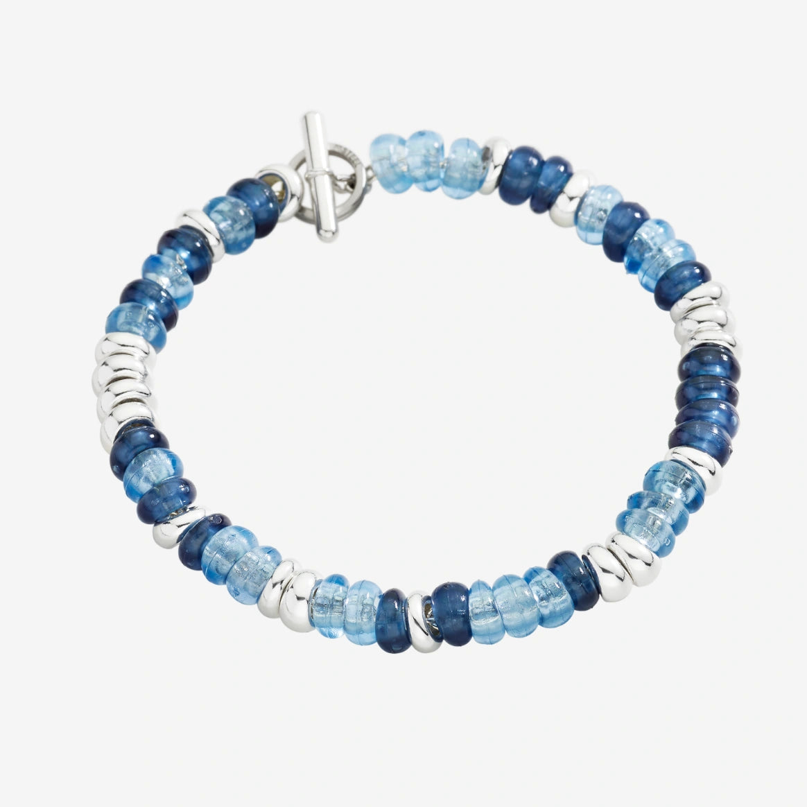 DoDo - Bracciale Rondelle argento & plastica riciclata