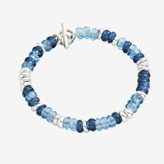 DoDo - Bracciale Rondelle argento & plastica riciclata