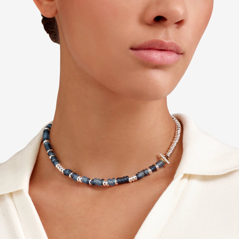DoDo - Bracciale Rondelle argento & plastica riciclata