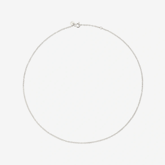 DoDo - Collana Essentials Oro Bianco Rodiato 18k 50 cm