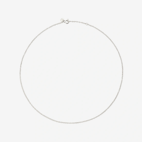 DoDo - Collana Essentials Oro Bianco Rodiato 18k 50 cm