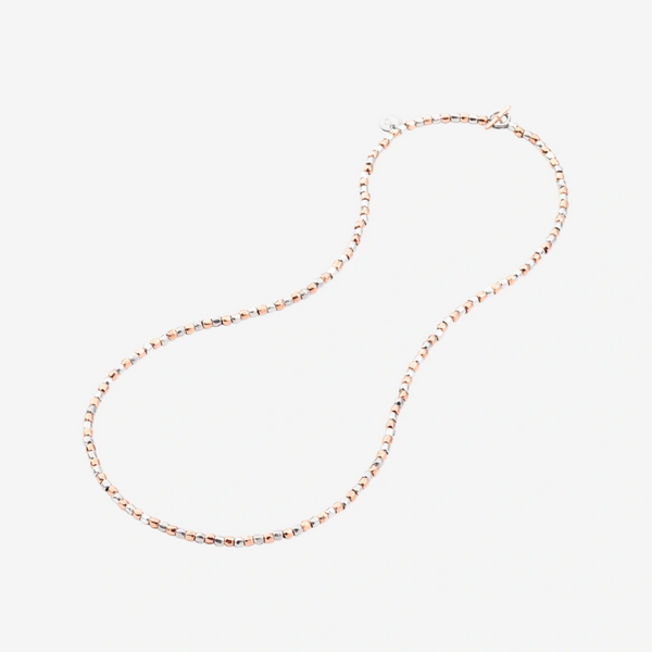 DoDo - Collana Mini Granelli Oro Rosa 9K e Argento