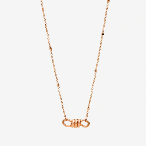 DoDo - Collana Chocker Nodo Oro Rosa 9K