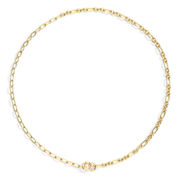 DoDo - Collana Maglie Apribli argento dorato