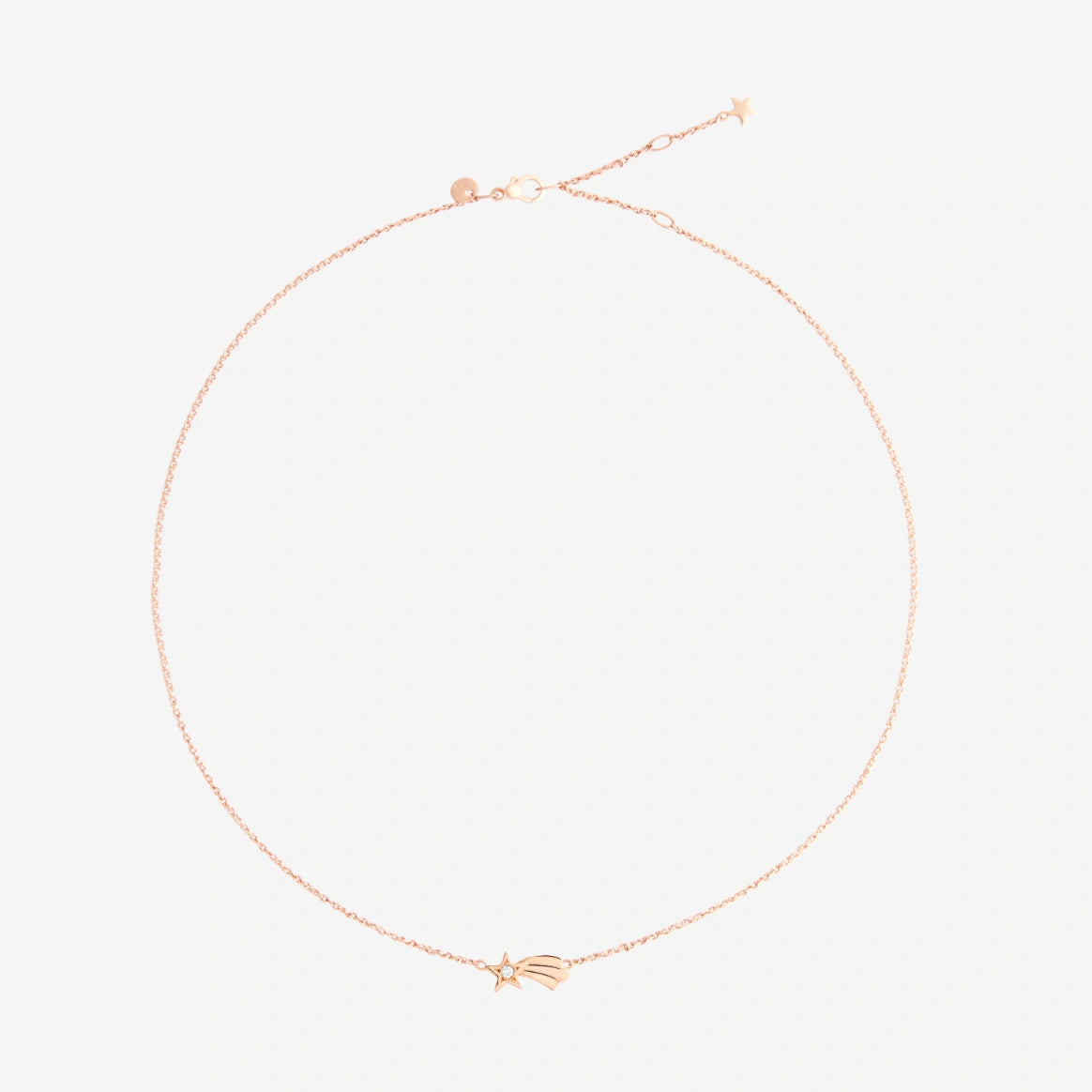 DoDo - Collana stella cometa oro rosa & diamante
