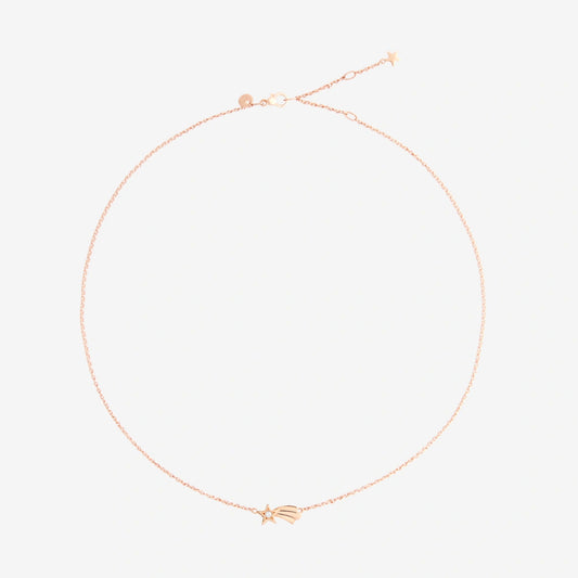 DoDo - Collana stella cometa oro rosa & diamante