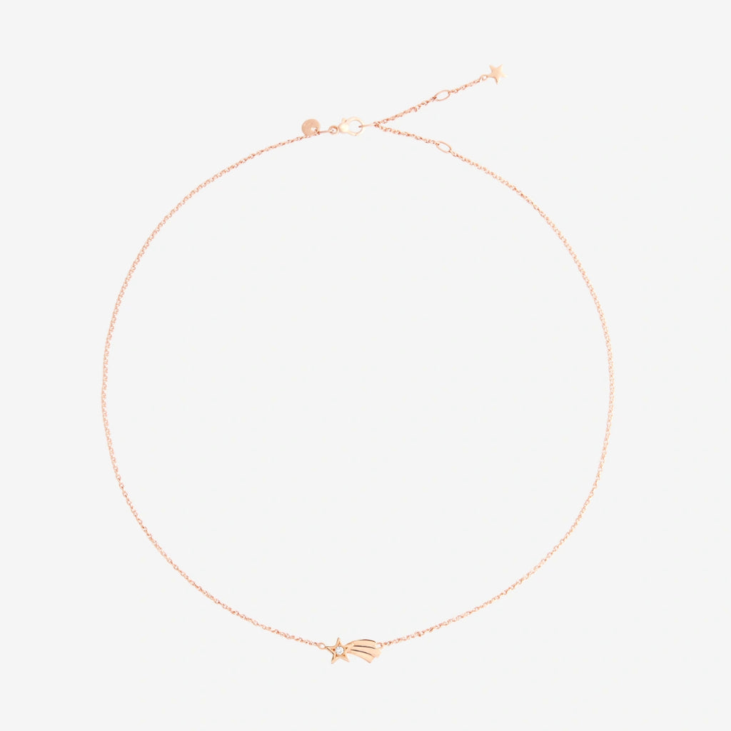 DoDo - Collana stella cometa oro rosa & diamante