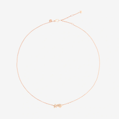 DoDo - Collana stella cometa oro rosa & diamante