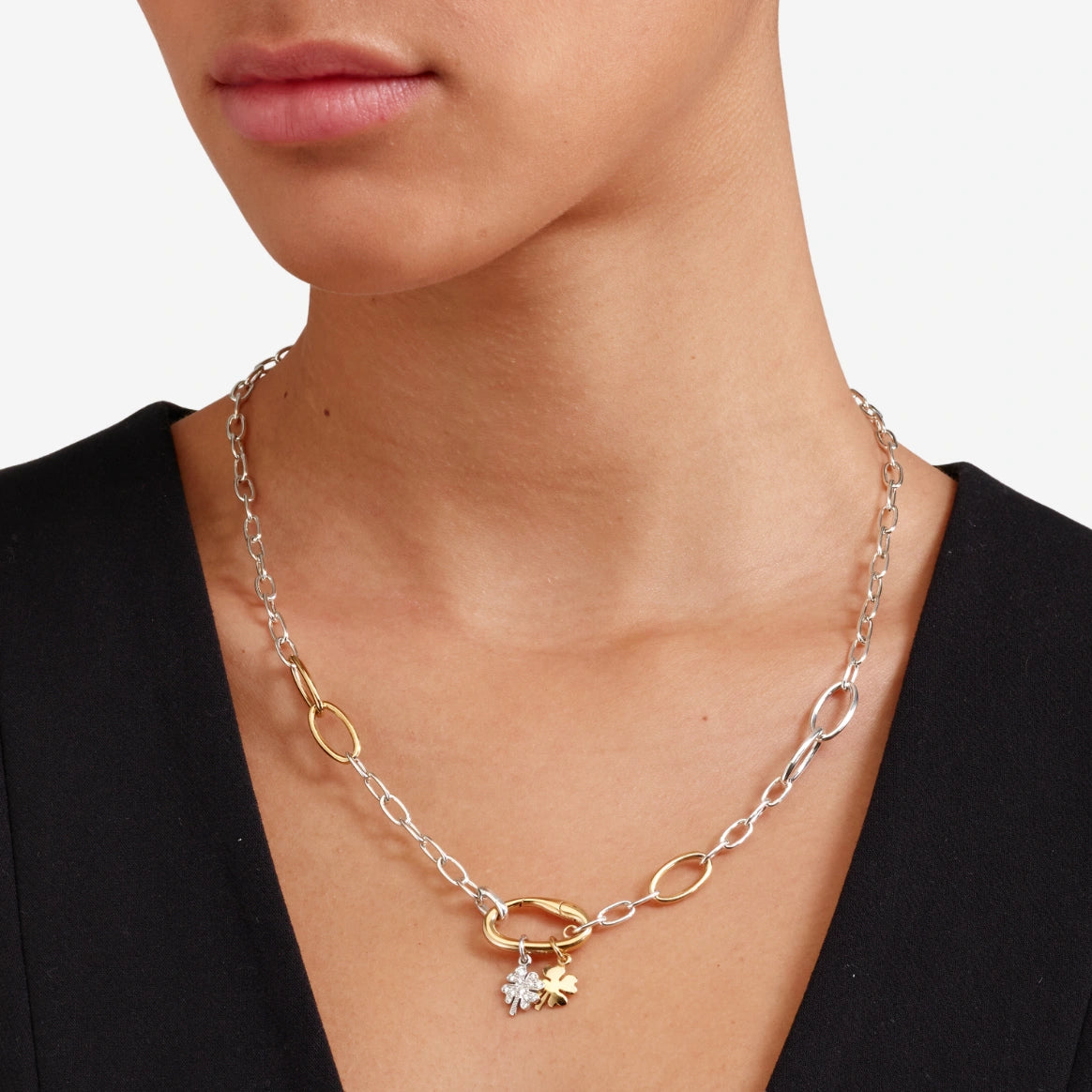 DoDo - Collana essentials argento & argento dorato