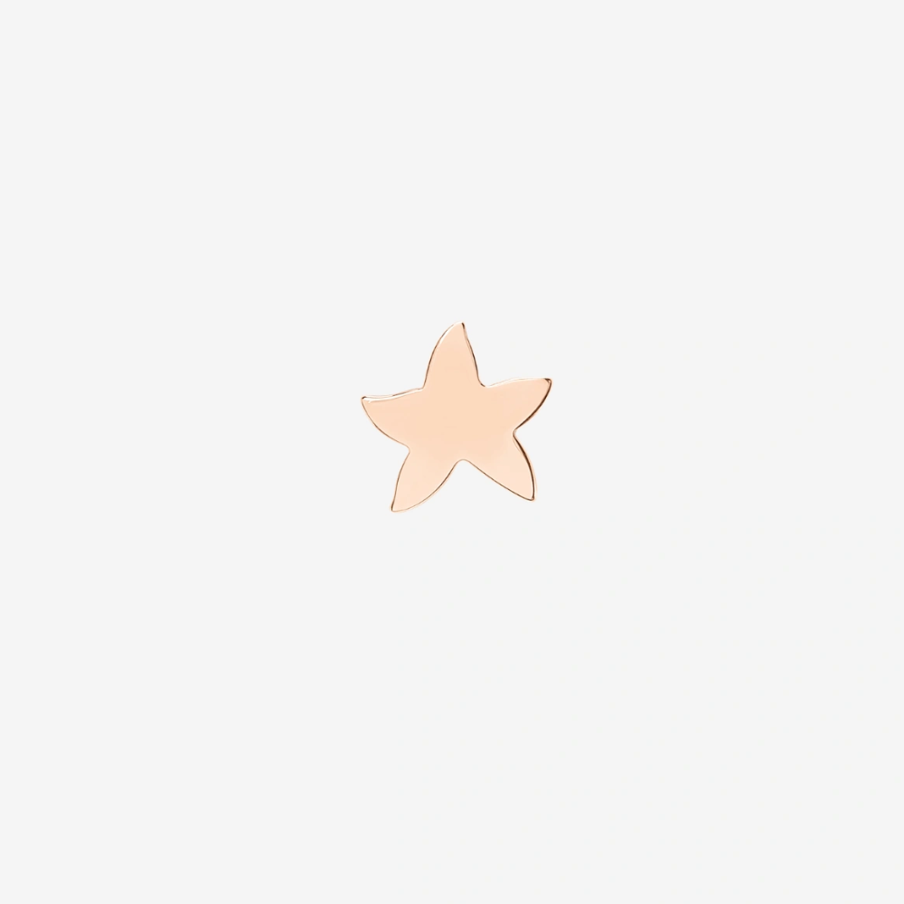 DoDo - Orecchino Stellina Oro Rosa 9K