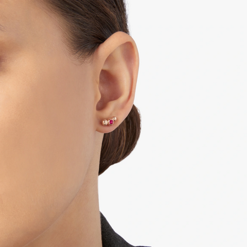 DoDo - Orecchino Bollicine Rubino