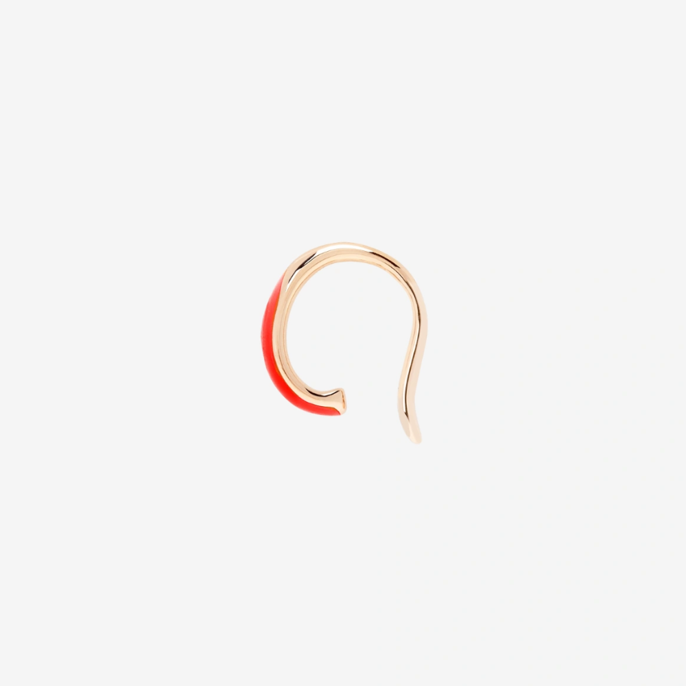 DoDo - Orecchino Earcuff Rondelle Rosso