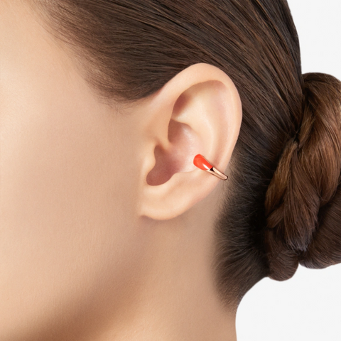 DoDo - Orecchino Earcuff Rondelle Rosso