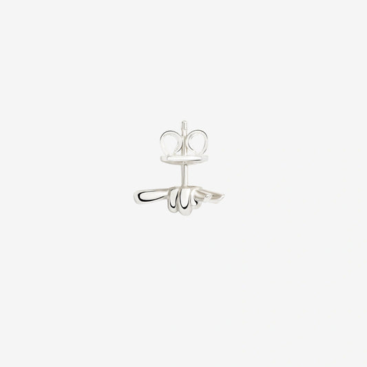 DoDo - Orecchino stud nodo argento