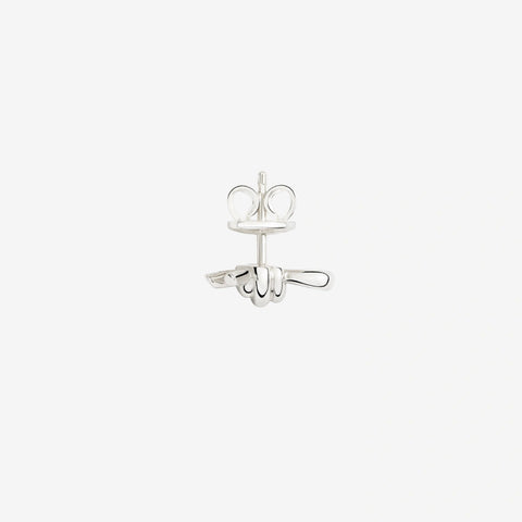 DoDo - Orecchino stud nodo argento