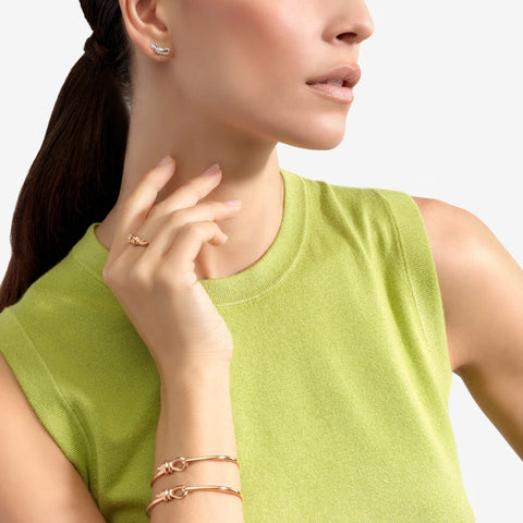 DoDo - Orecchino stud nodo argento