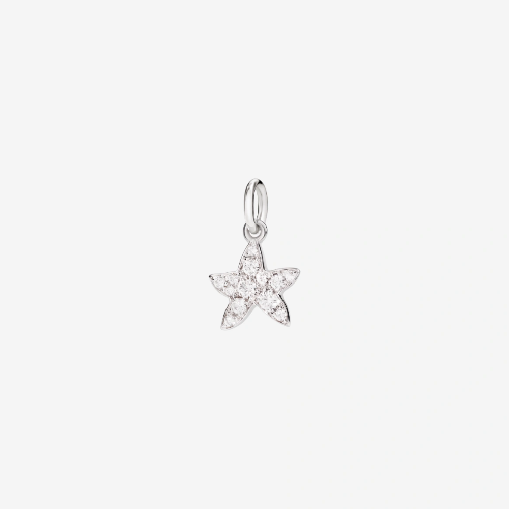 DoDo - Ciondolo Stellina Prezioso Oro Bianco 18K