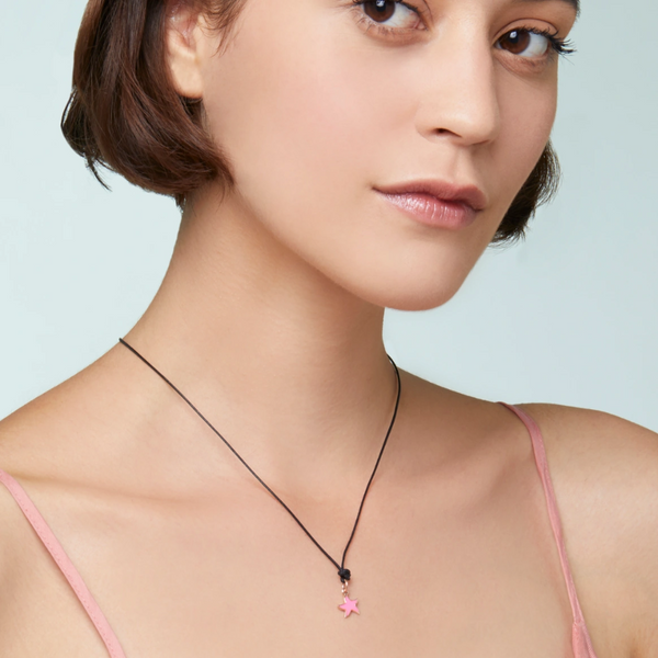 DoDo - Ciondolo Stellina Rosa Fluo