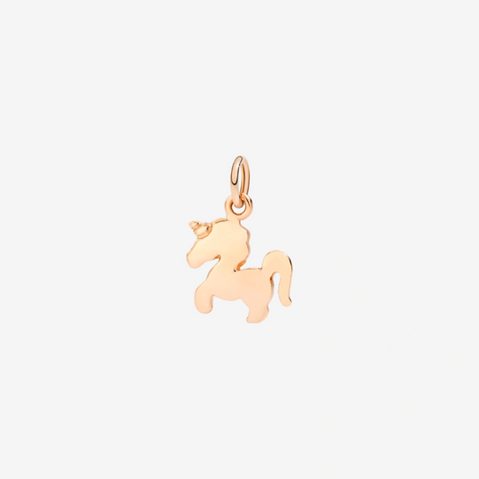 DoDo - Ciondolo Unicorno Oro Rosa 9K