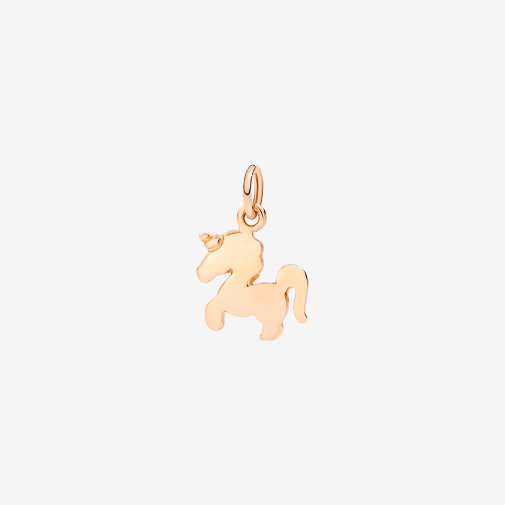 DoDo - Ciondolo Unicorno Oro Rosa 9K