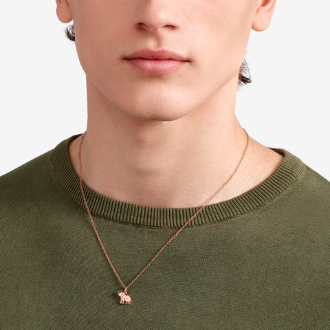 DoDo - Ciondolo elefante oro rosa