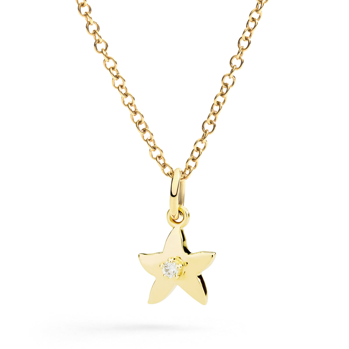 DoDo - Ciondolo Stellina oro giallo & diamante bianco