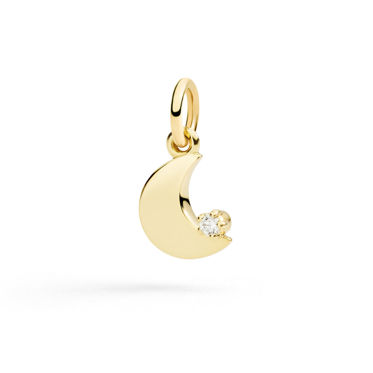 DoDo - Ciondolo Luna oro giallo & diamante bianco